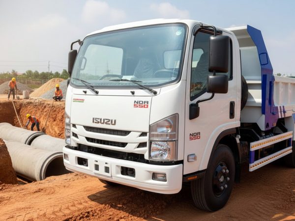 Xe tải ben 5 tấn isuzu NQR 550