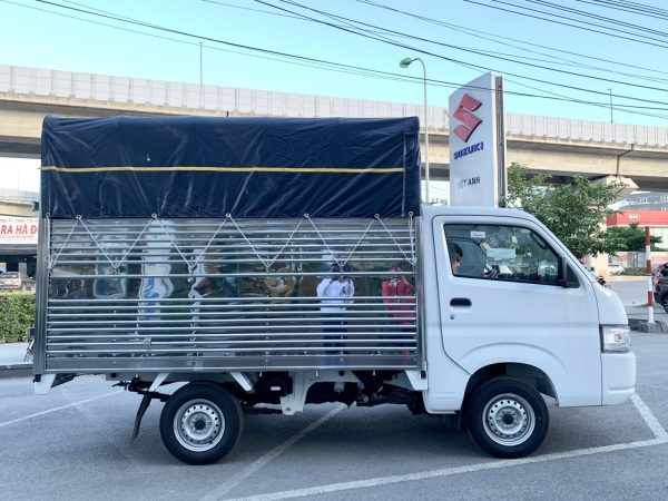 Xe tải Suzuki Super Carry Pro: Thùng bạt 2m7