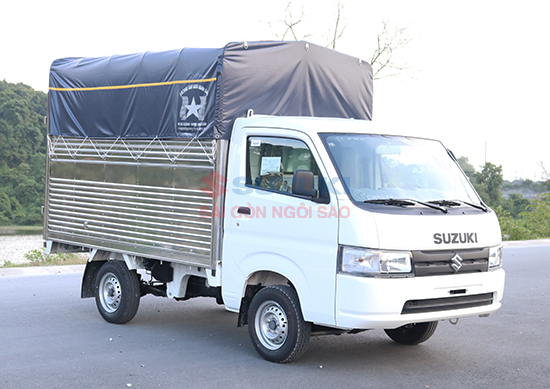 Xe tải Suzuki Super Carry Pro: Thùng bạt 2m4