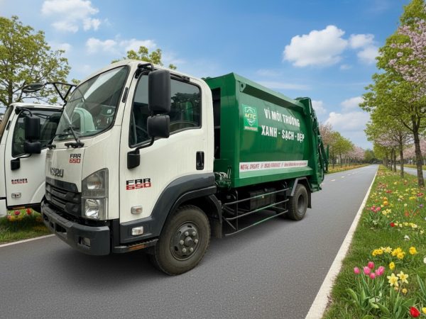 Xe Ô Tô Cuốn Ép Chở Rác 9m3 Isuzu FRR650 FRR90HE5