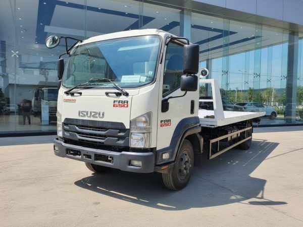 Xe Cứu Hộ Sàn Trượt 2 chức năng Isuzu FRR650 | Sàn tréo 6.2m