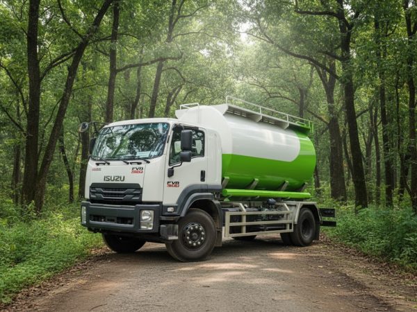 Xe xi téc bồn chở cám 14m3 Isuzu FVR900 | Bồn thổi khí nén